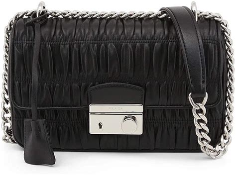 Prada Nappa Gaufre Pattina Crossbody Bag 